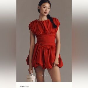 Elegant Red Mini Dress